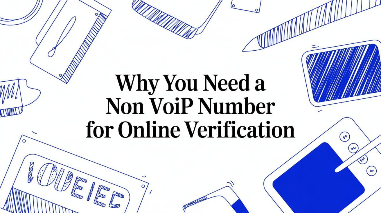 Why You Need a Non VoIP Number for Online Verification