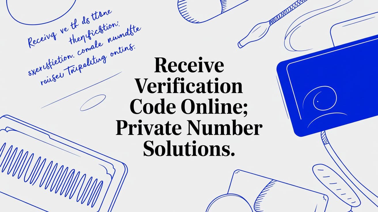 Receive verification code online: Private Number Solutions.