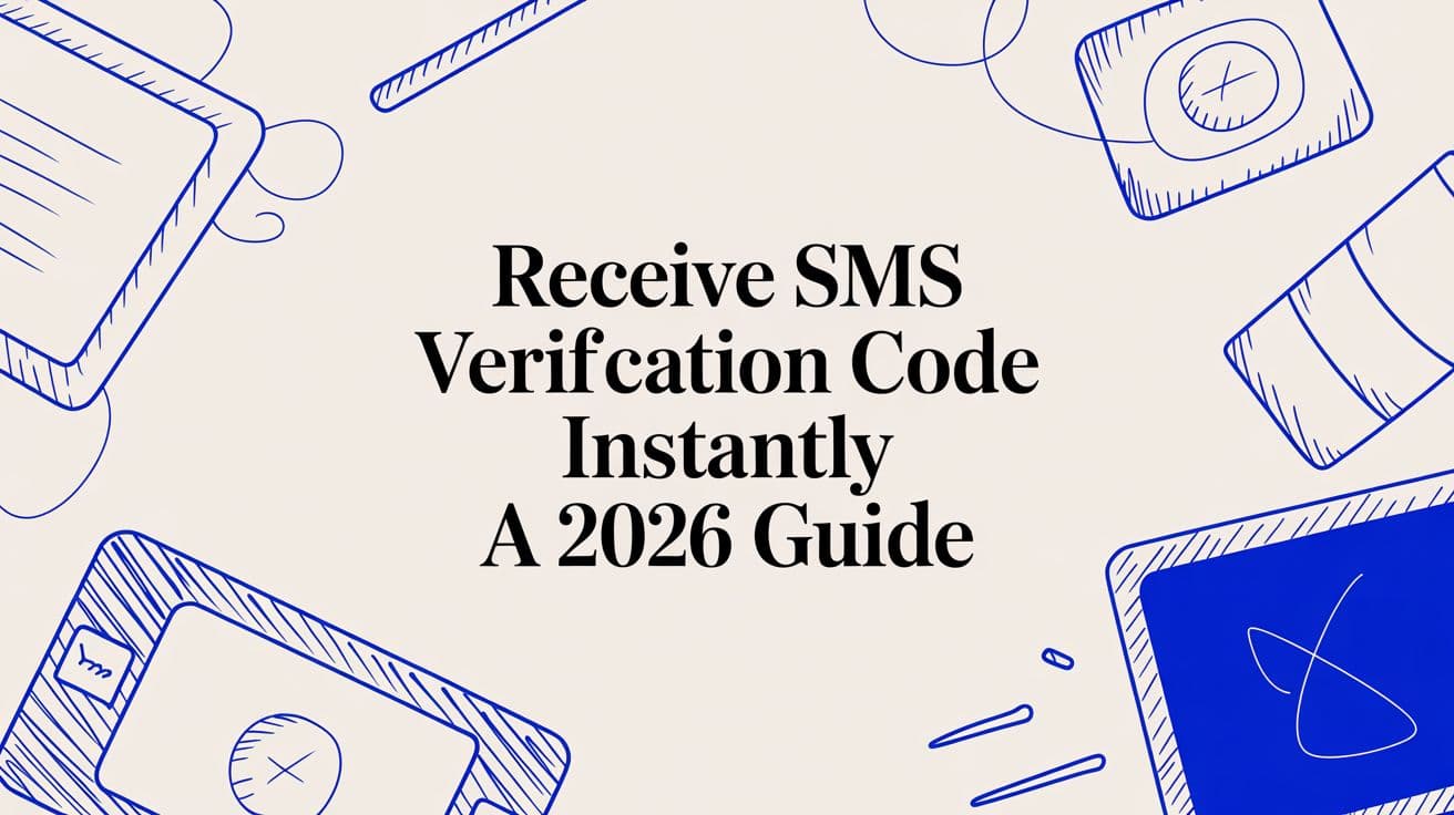 Receive SMS Verification Code Instantly A 2026 Guide